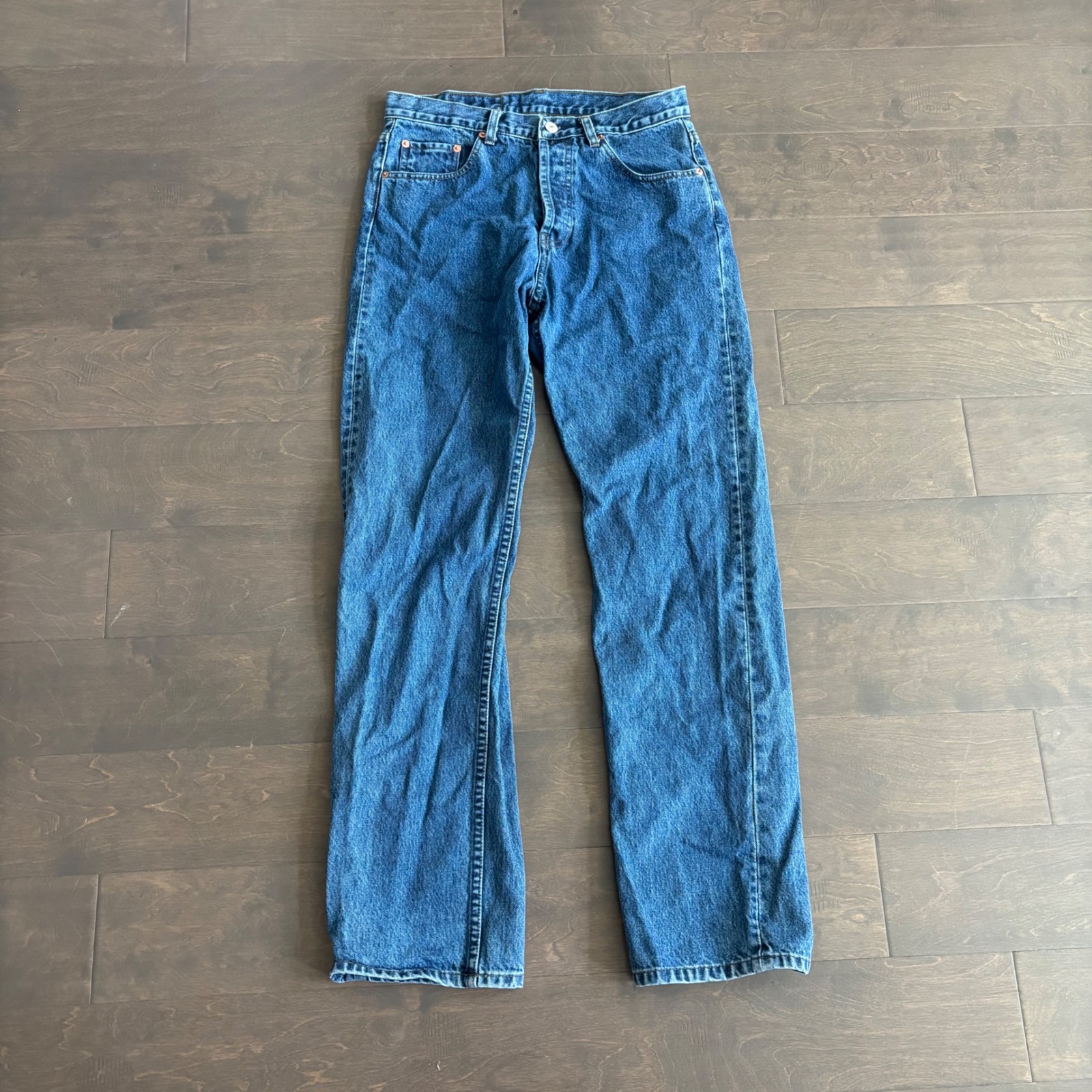 Vintage 1993 Levi's 501 Xx Jeans Made Usa Button Fly 31x34 552 Medium Wash